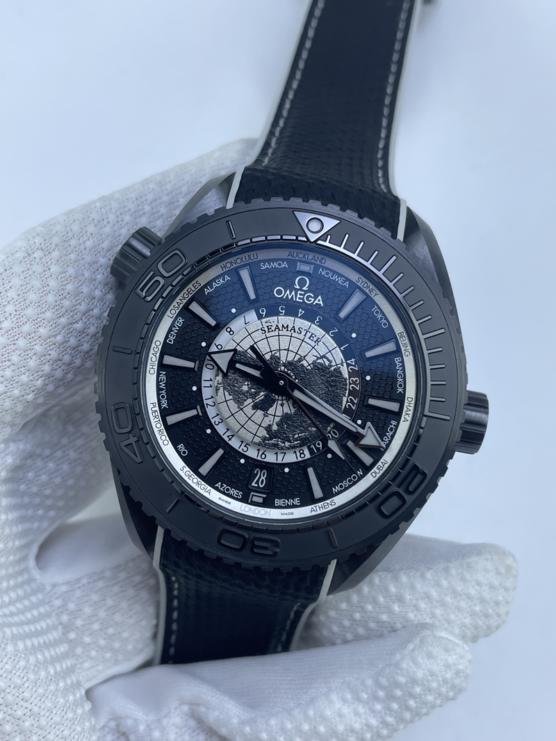 (준비완료/특급배송)NO.3287/VS공장 오메가 플래닛오션 GMT월드타이머 리얼 세라믹